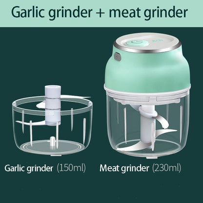 150/230mL Mini Electric Garlic Chopper USB Charging Ginger Masher Machine Sturdy Durable Food supplement machine Kitchen Tool