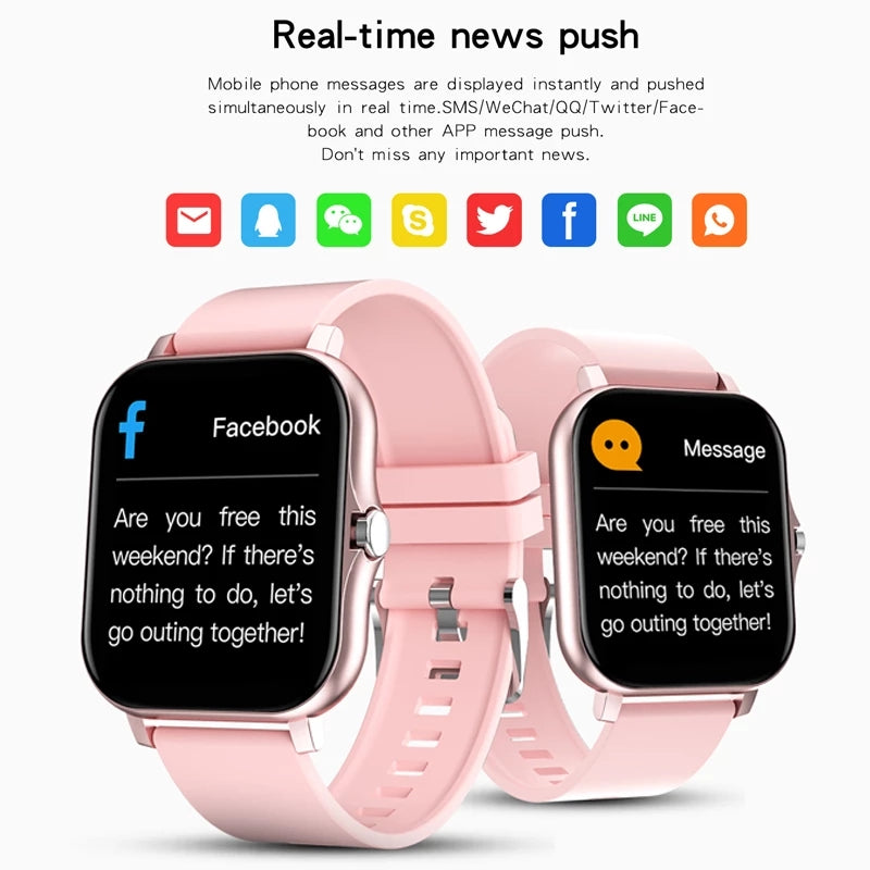 2022 New Smart Watch Women Fashion Bluetooth Call Watch Fitness Tracker Waterproof Sports Ladies Men Smartwatch For Android IOS