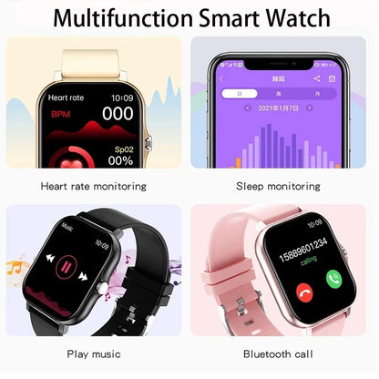 2022 New Smart Watch Women Fashion Bluetooth Call Watch Fitness Tracker Waterproof Sports Ladies Men Smartwatch For Android IOS