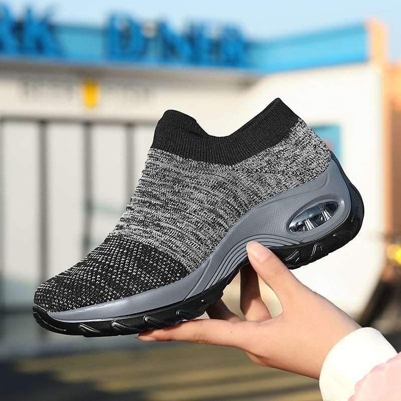 2022 Women's Running Shoes Breathable Mesh Lightweight Sports Shoes Non-slip Casual Air Cushion Shoes Women's Vulcanized Shoes