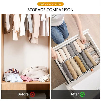 Jeans Organization Storage Box Closet Organizer Clothing Organization System Drawer Organizers Cabinet Pants Storage Organizer