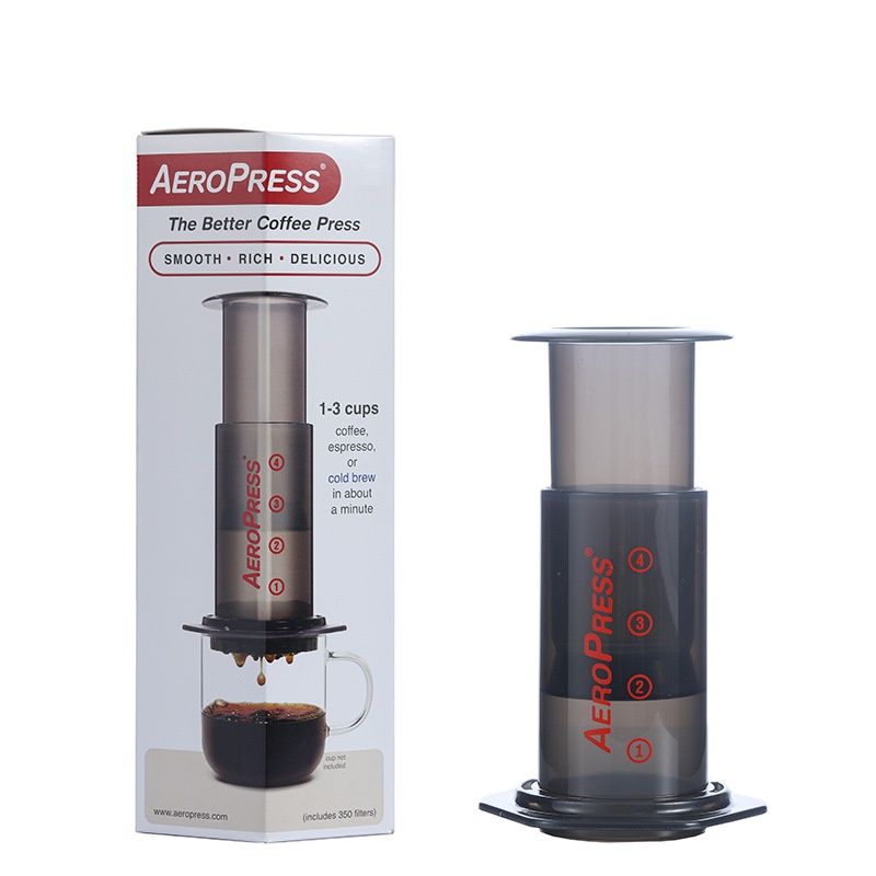 وعاء قهوة Aeropress Aeropress من الجيل الخامس الأصلي الأمريكي 24 إصدار محمول نسخة فرنسية لضغط القهوة Maller الإصدار القياسي