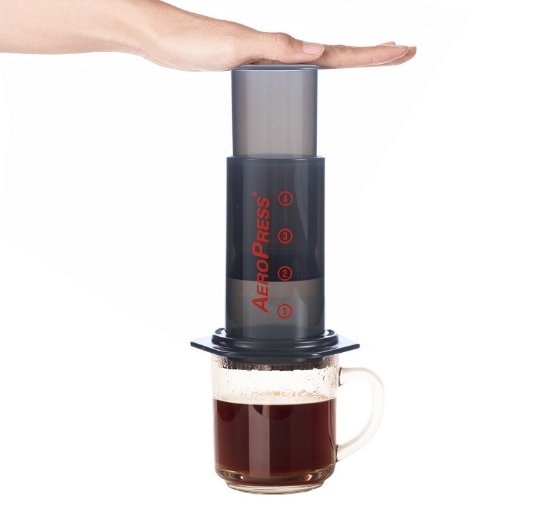 وعاء قهوة Aeropress Aeropress من الجيل الخامس الأصلي الأمريكي 24 إصدار محمول نسخة فرنسية لضغط القهوة Maller الإصدار القياسي