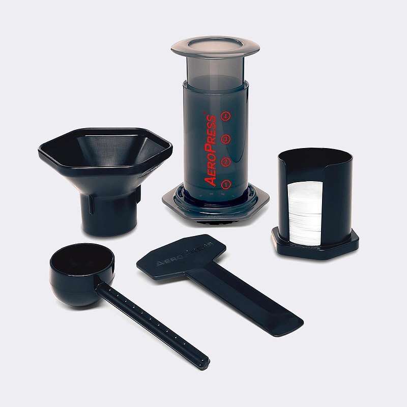 وعاء قهوة Aeropress Aeropress من الجيل الخامس الأصلي الأمريكي 24 إصدار محمول نسخة فرنسية لضغط القهوة Maller الإصدار القياسي