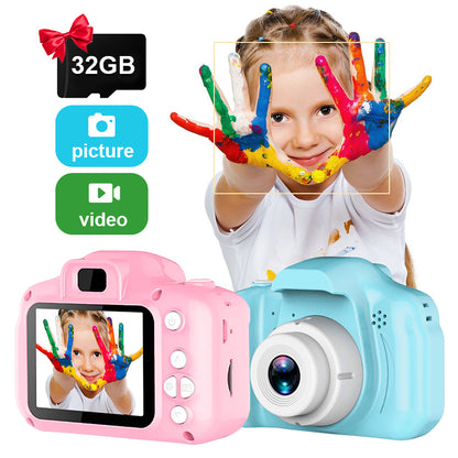 Mini Cartoon Kids Photo Camera 2 Inch HD Screen Children Digital Camera Video Recorder Camcorder Toys For Child Birthday Gift