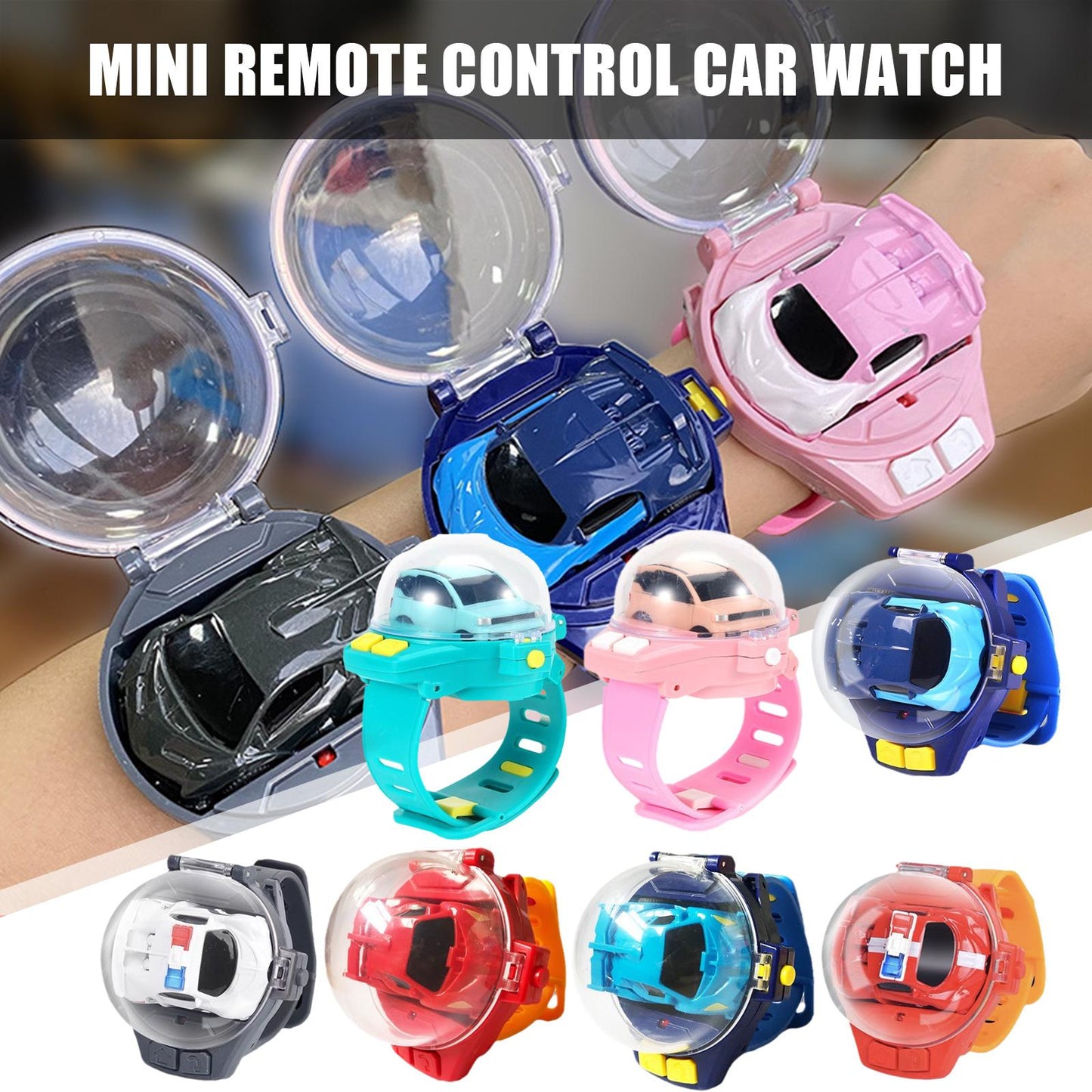 Mini Watch Control Car Cute RC Car Accompany With Your Kids Gift For Boys Kids On Birthday ChristmasWatch RC Car Toy