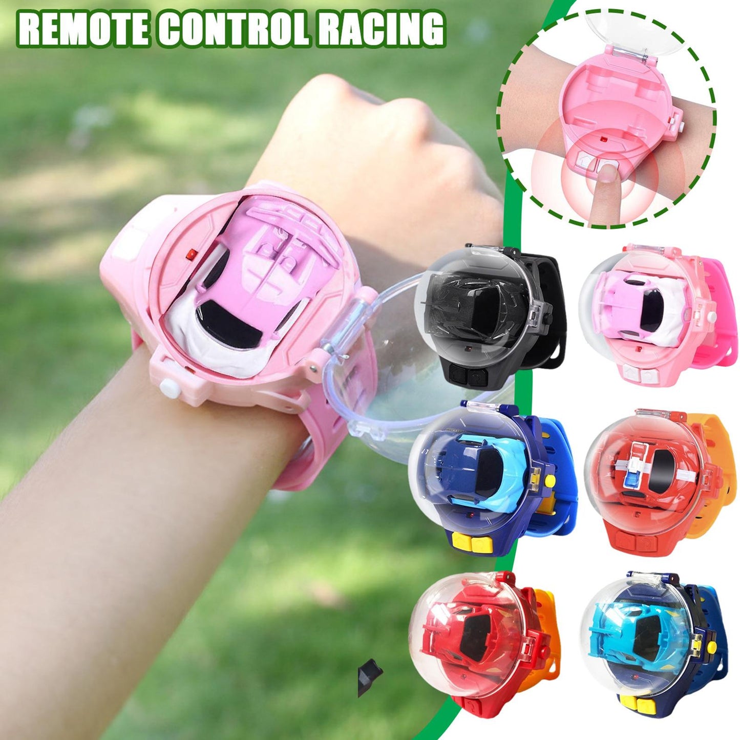 Mini Watch Control Car Cute RC Car Accompany With Your Kids Gift For Boys Kids On Birthday ChristmasWatch RC Car Toy