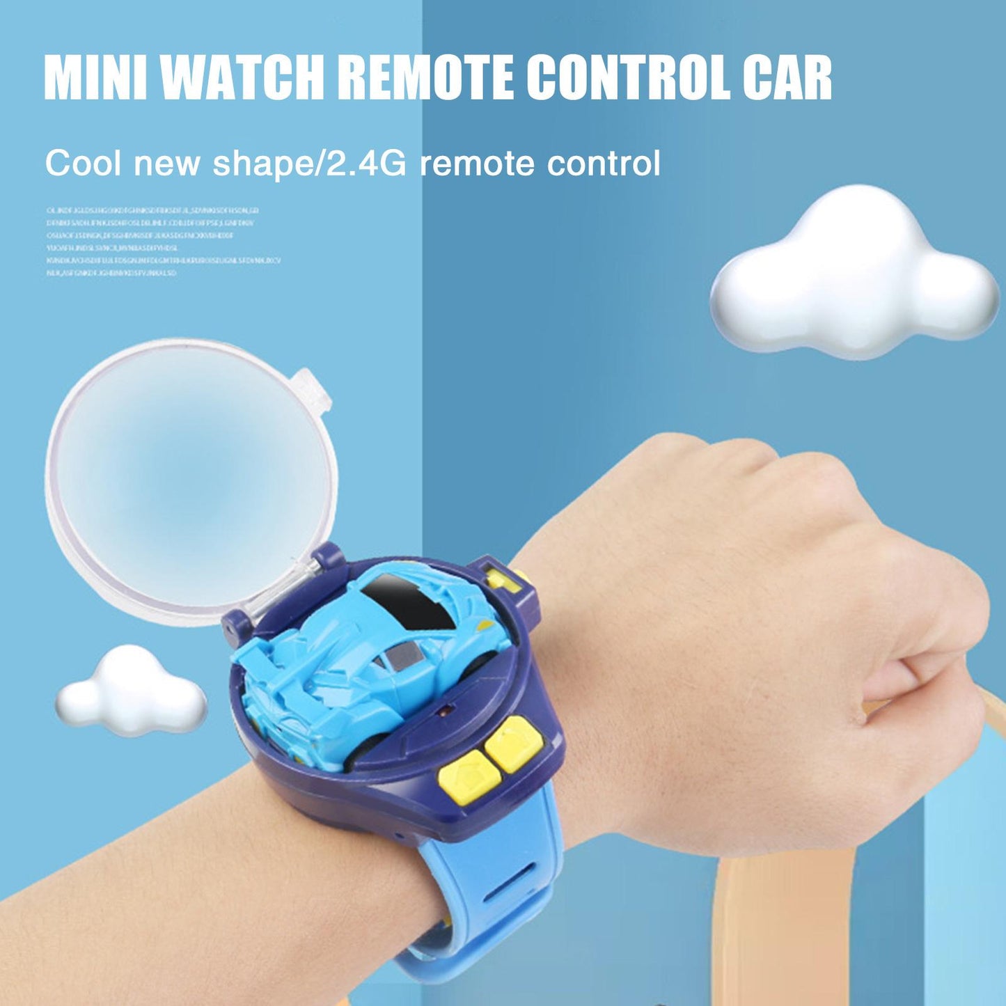 Mini Watch Control Car Cute RC Car Accompany With Your Kids Gift For Boys Kids On Birthday ChristmasWatch RC Car Toy