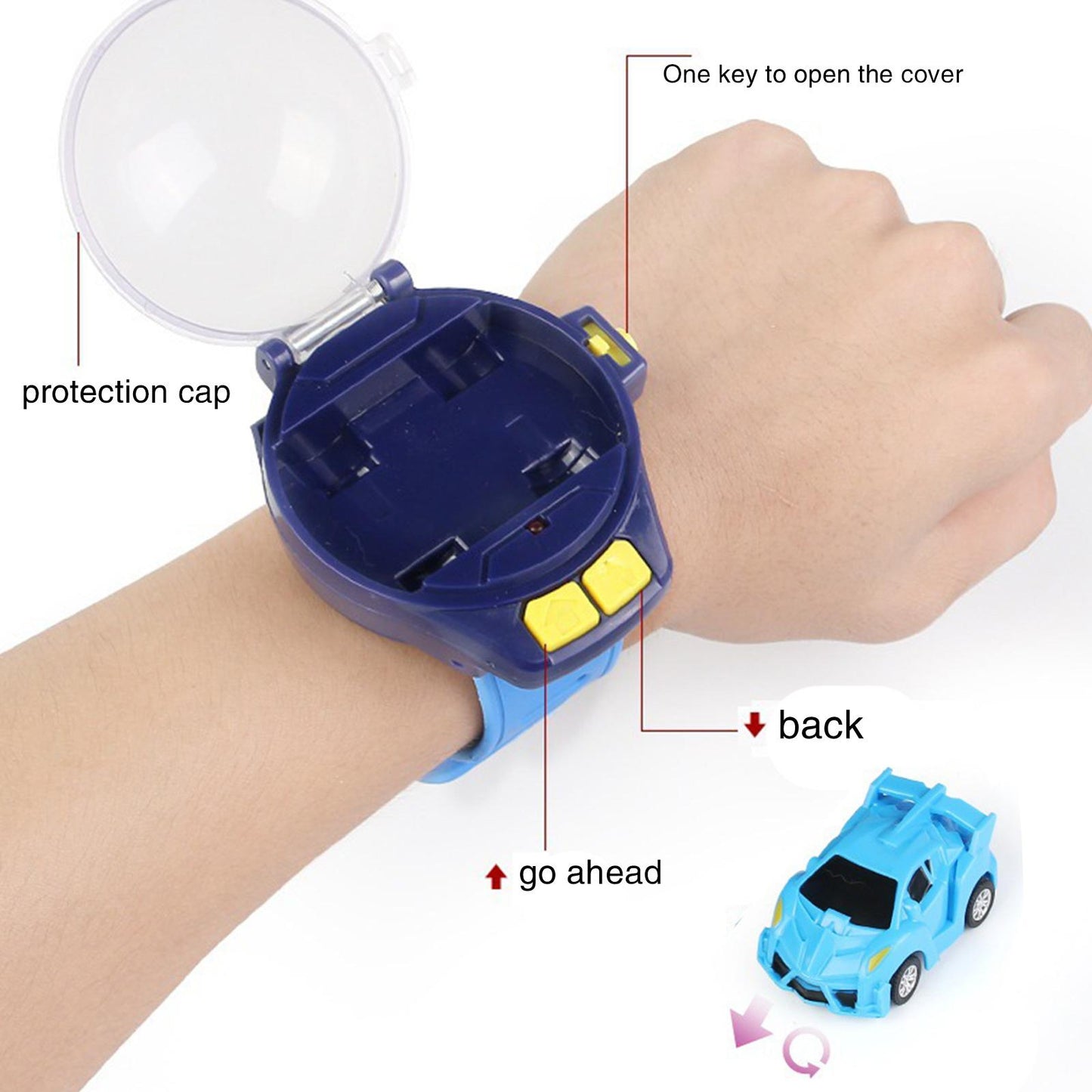 Mini Watch Control Car Cute RC Car Accompany With Your Kids Gift For Boys Kids On Birthday ChristmasWatch RC Car Toy