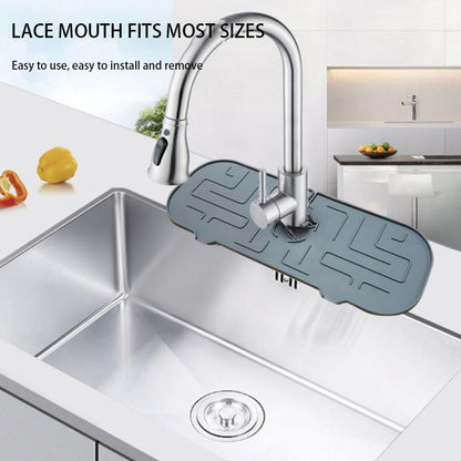 New Silicone Kitchen Sink Splash Mat Faucet Counter Absorbent Mat Sink Splash Guard Water Drying Pad For Bathroom Drain Pad