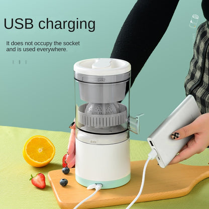 Portable Juicer Household Fruit Machine USB Charging Visual Juice Separator Orange Squeezer