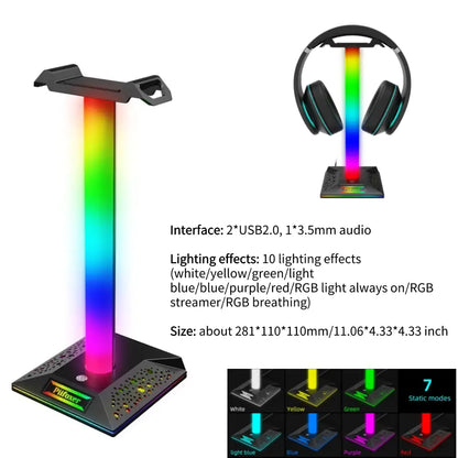 حامل سماعة رأس للألعاب RGB